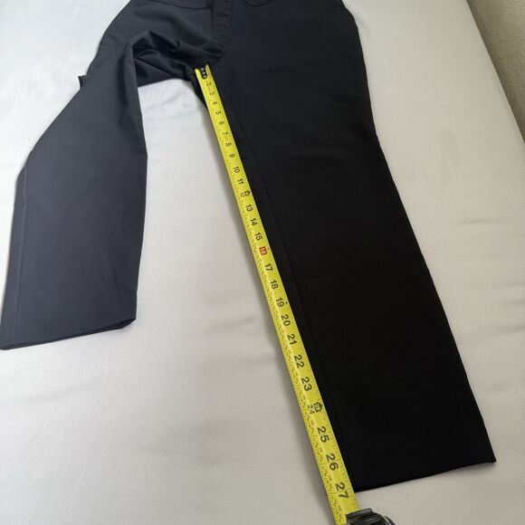 THEORY Thaniel Kenett Pants Size 8 Black Pull On Tapered Trousers Stretch Casual - Picture 9 of 14